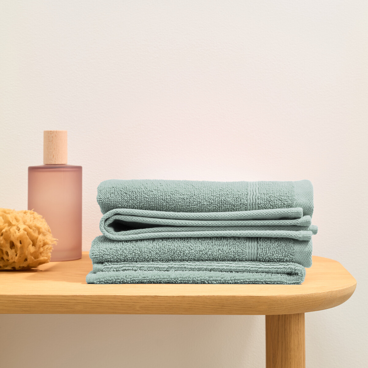 LA REDOUTE INTERIEURS<br>Conjunto de 4 toalhas de mão em tecido atoalhado 600 g/m², Zavara