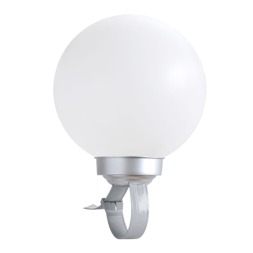 LED Solarleuchte, Kugel weiß, DM 15 cm, H42,5 cm