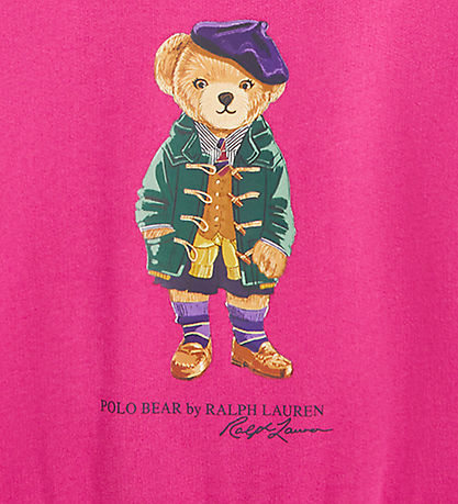 Polo Ralph Lauren Sweatshirt - Pink m. Kuscheltier