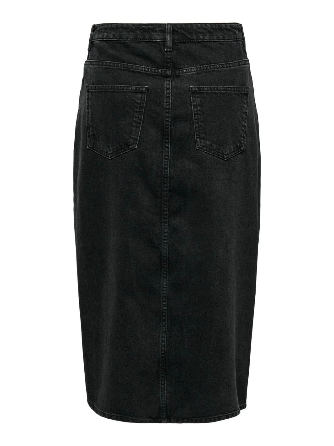 Only Onlbianca Midi Skirt Rea 4489594 washed black
