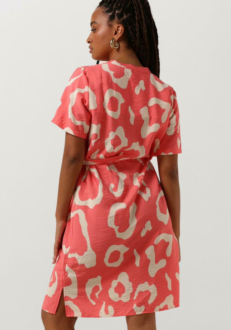 OBJECT perzik object midi jurk objjacira s/s shirt dress noos