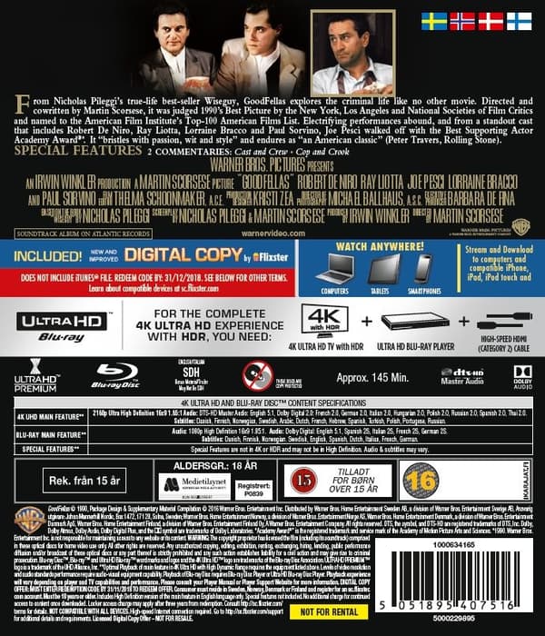 Goodfellas (4K Ultra HD + Blu-ray)