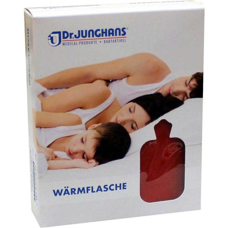 Wärmflasche mit Bezug rot, 1.5 l