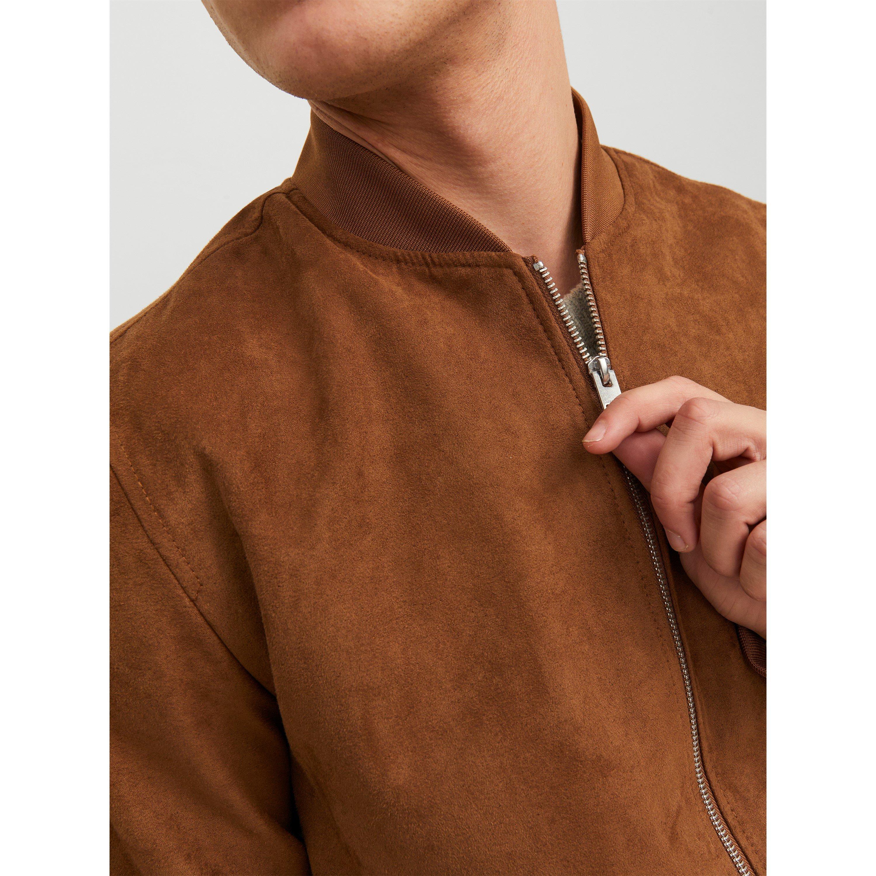 Jack and Jones Faux Suede Bomber