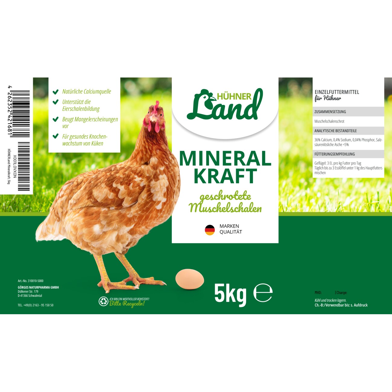 HÜHNER Land Mineral Kraft 5kg