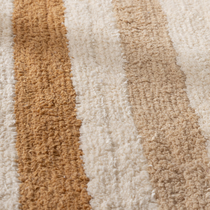Wasbaar kindervloerkleed - Milo Beige | 100% katoen