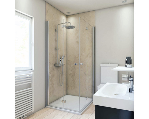Doucheachterwand BREUER decor marmerzand 100 x 255 cm