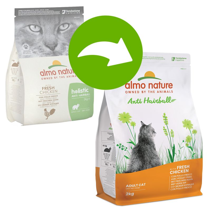 Almo Nature Holistic Anti Hairball poulet, riz