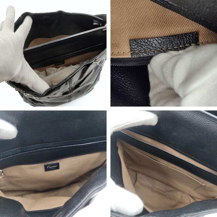 Cartier Vintage Cartier Shoulder Bag Black