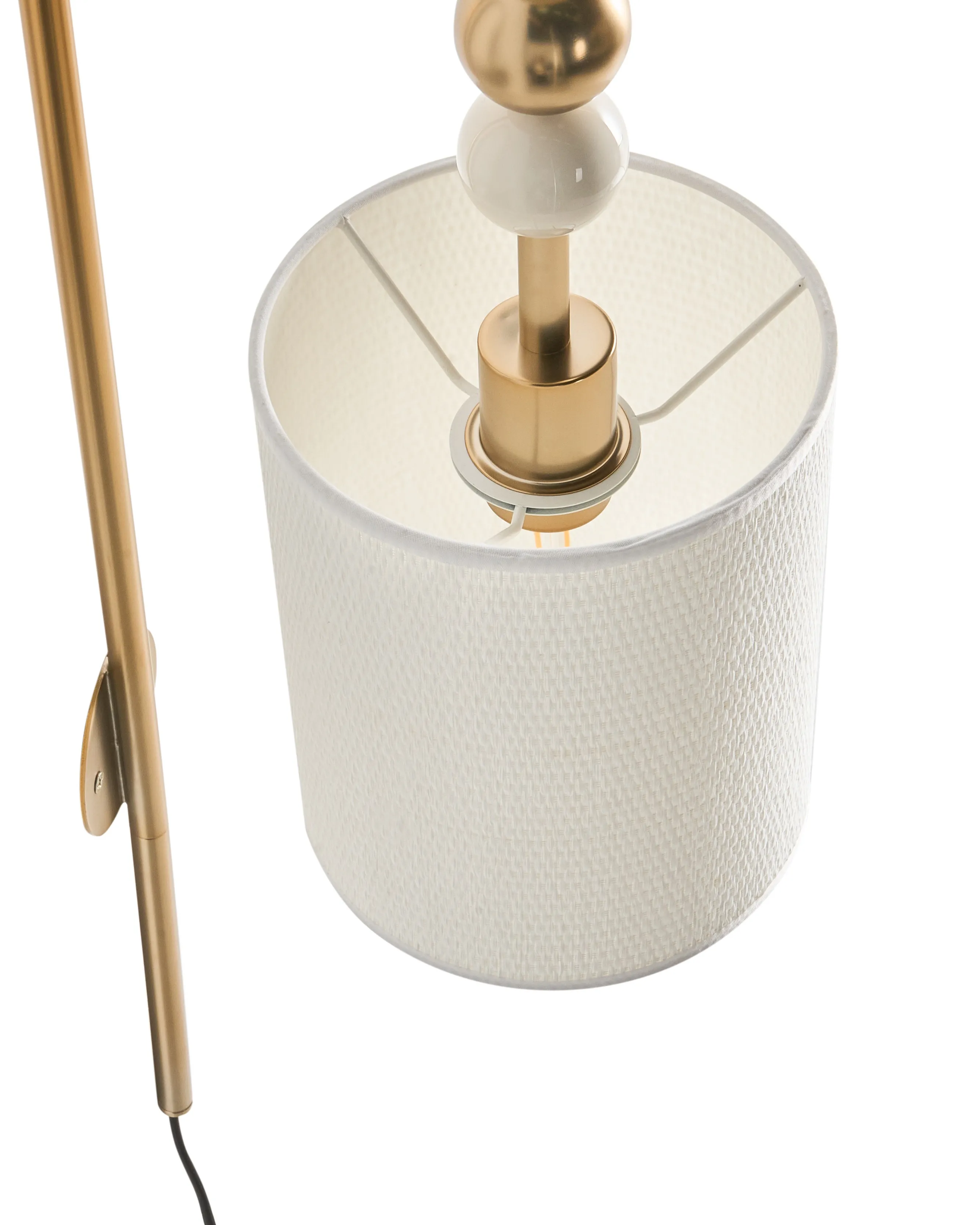 Wandlamp LOKY Metaal Messing/beige