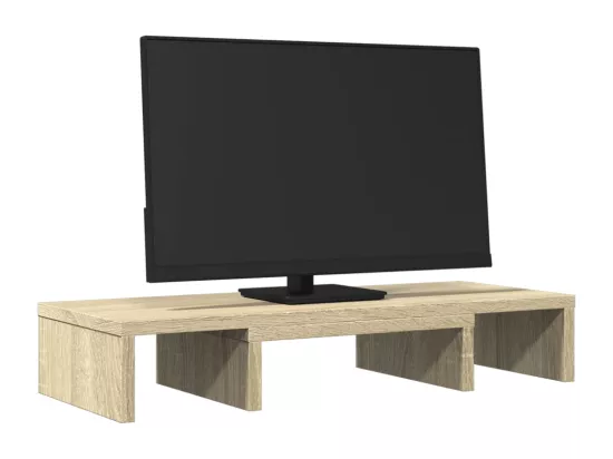 Support de moniteur réglable chêne sonoma bois d'ingénierie