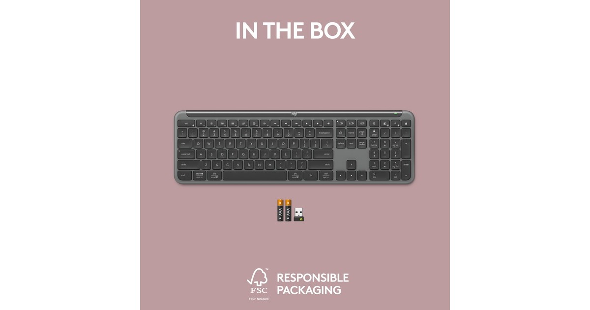 LogitechSignature Slim K950 draadloos toetsenbord  (Grafiet, US-International)