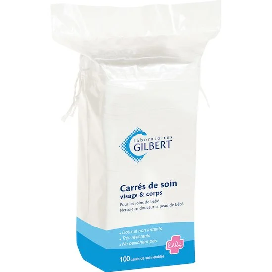 Carrés de soin sachet de 100   de               Laboratoires Gilbert