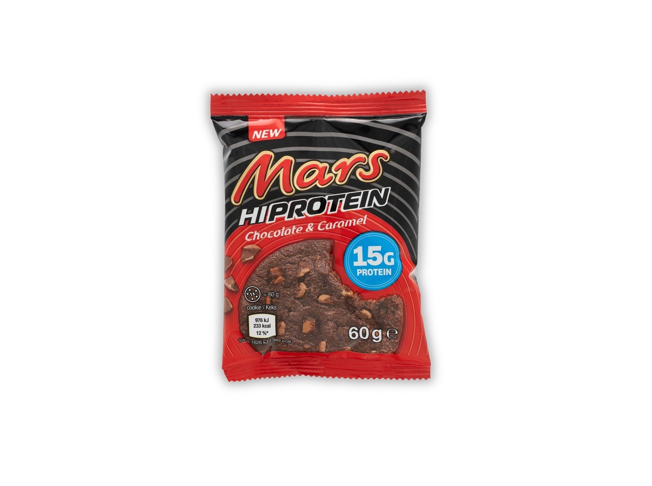 BOLACHA PROTEICA MARS CHOCOLATE E CARAMELO 60G