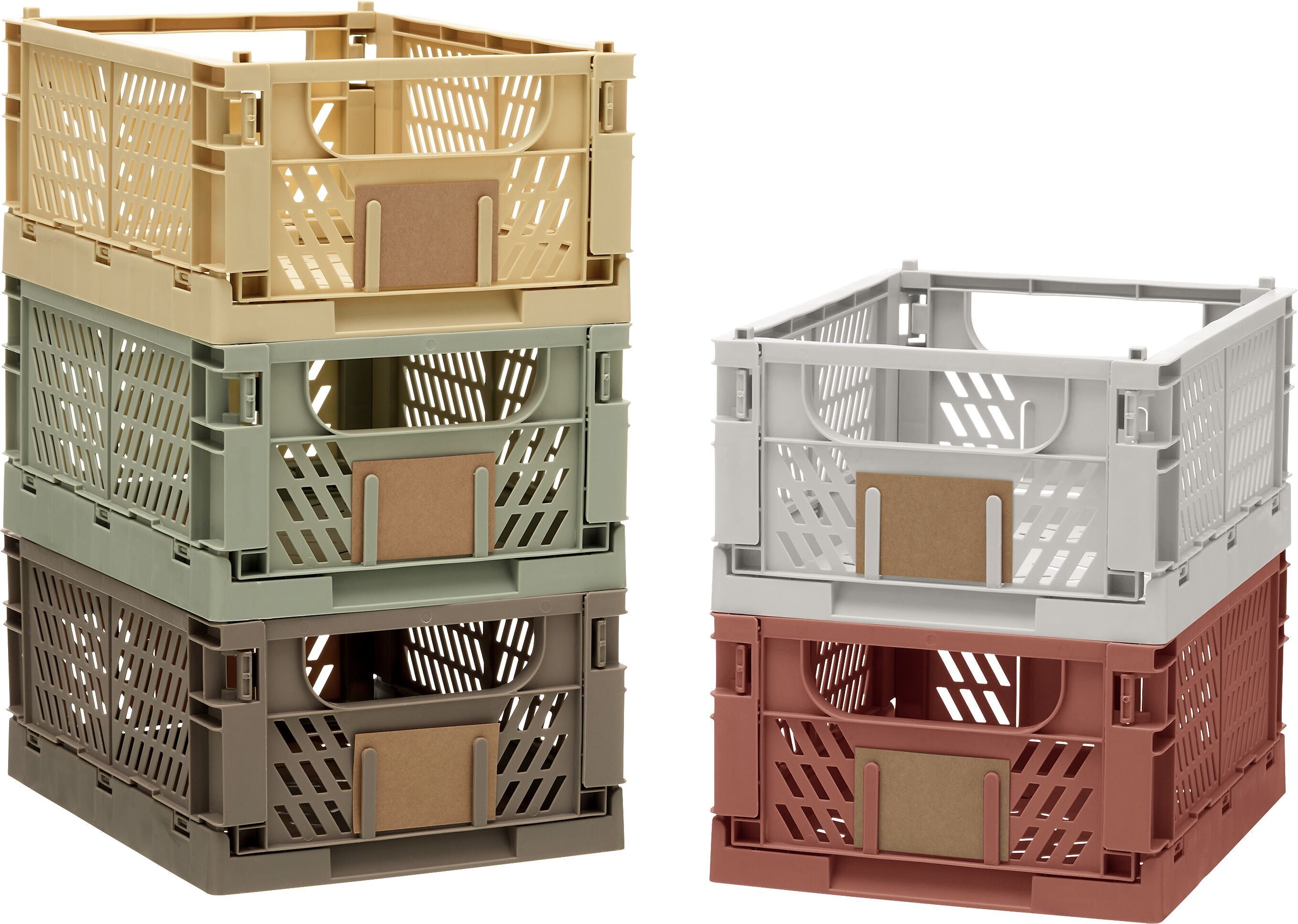 FELIX Klappbox hellgrau 33x24.5x15 cm - Hellgrau / B: 33.0 cm x T: 24.5 cm x H: 15.0 cm