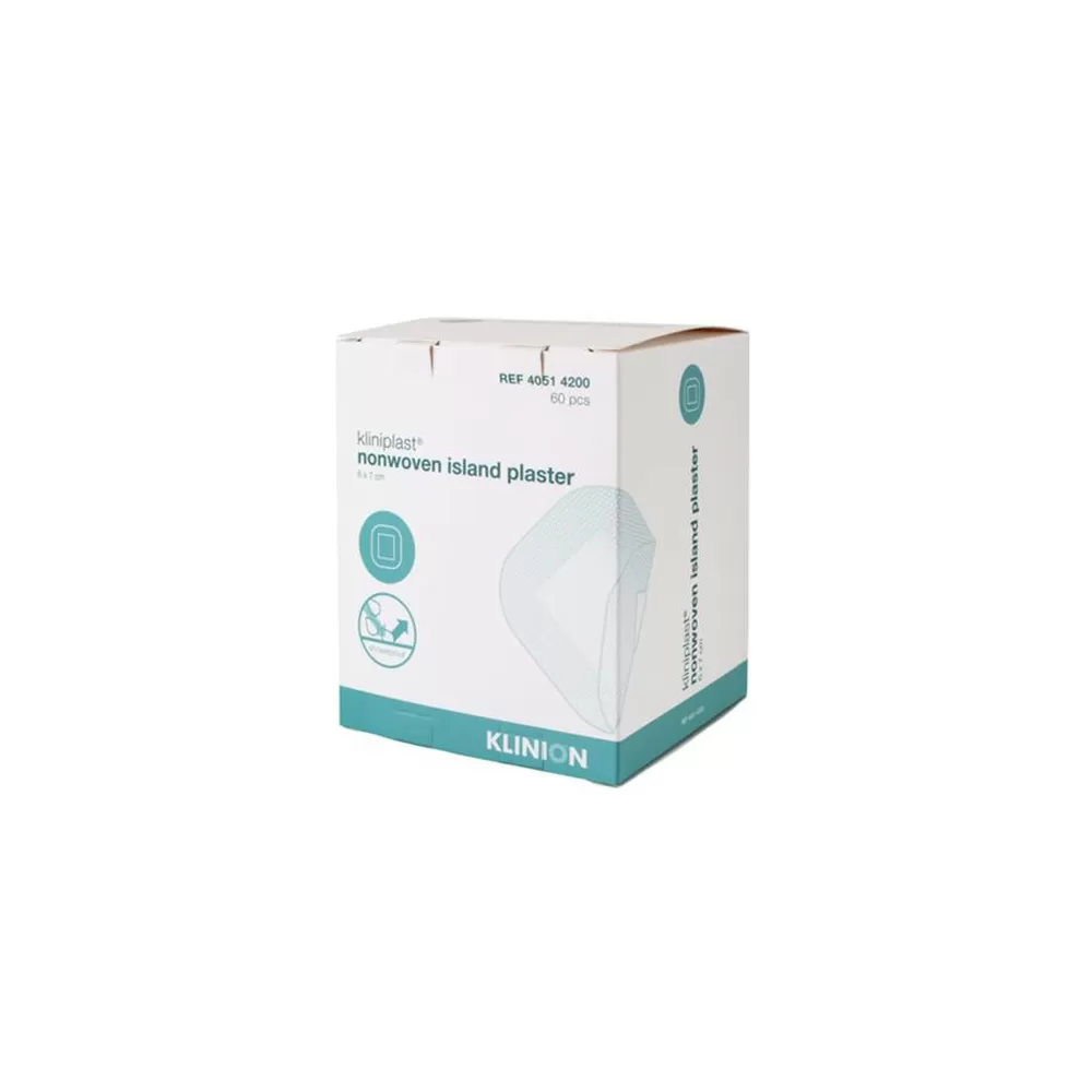 Kliniplast væsketæt plaster 6x7 cm - 60 stk.