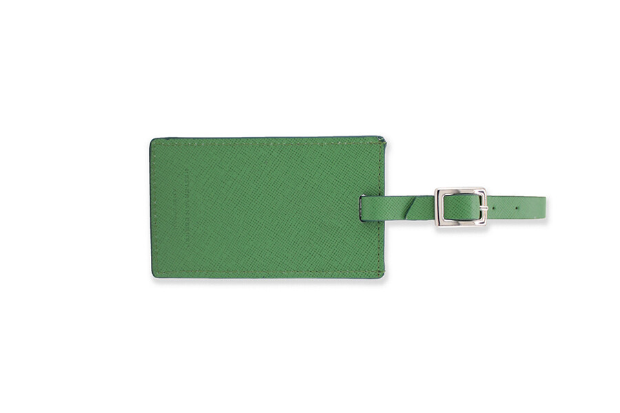 Stair Luggage Tag green Saffiano