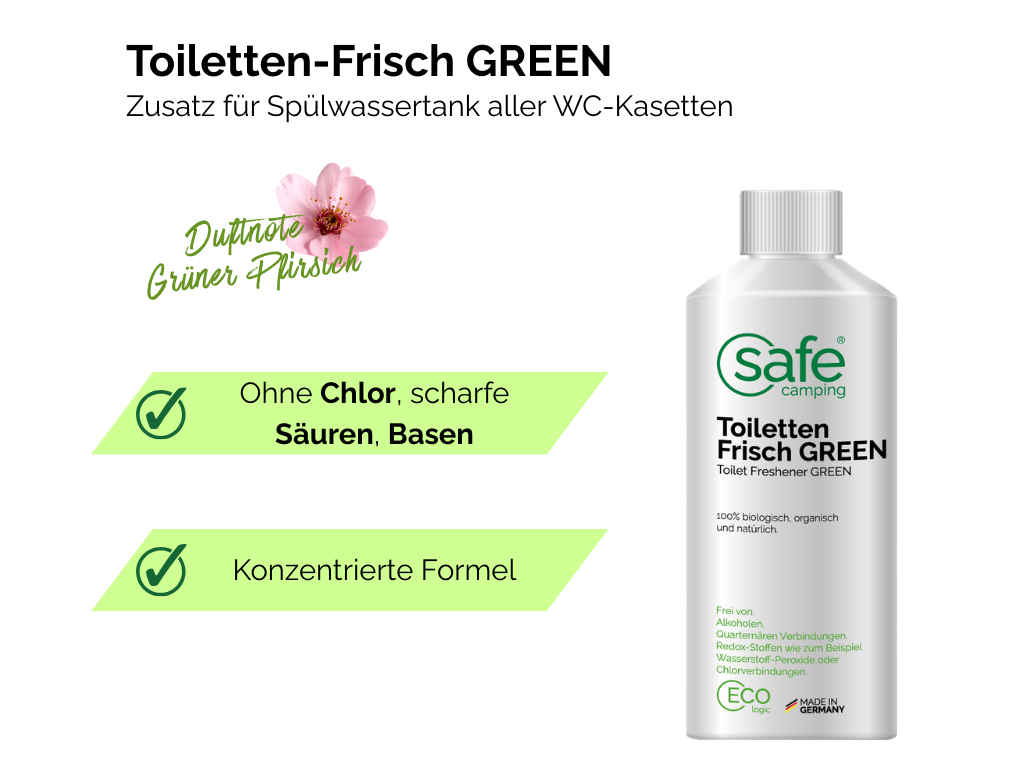 SAFE CAMPING toiletvloeistof GREEN - 500 ml