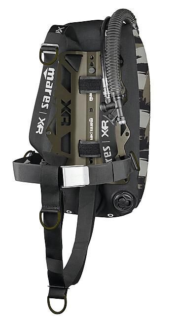 MARES XR - HARNAIS TACTICAL GREEN SINGLE BACKMOUNT