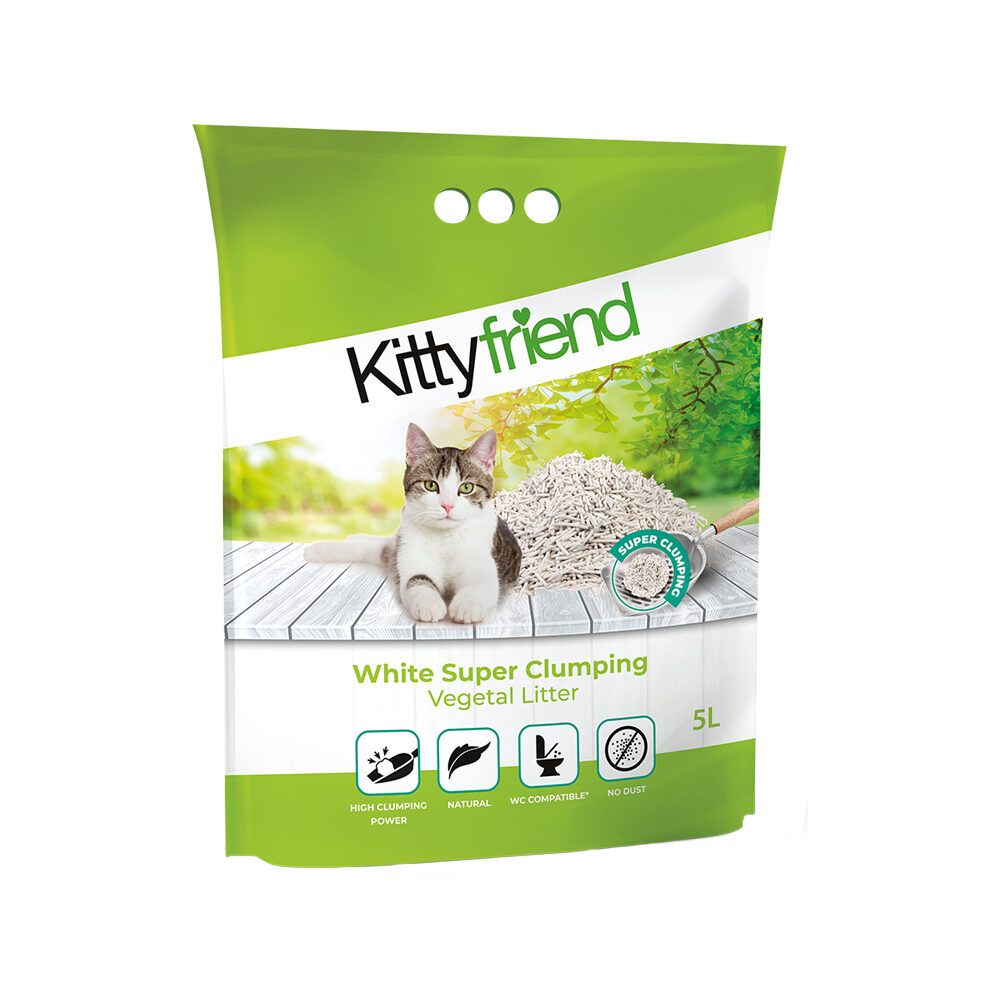 Kitty Friend White Super Clumping Kattenbakvulling