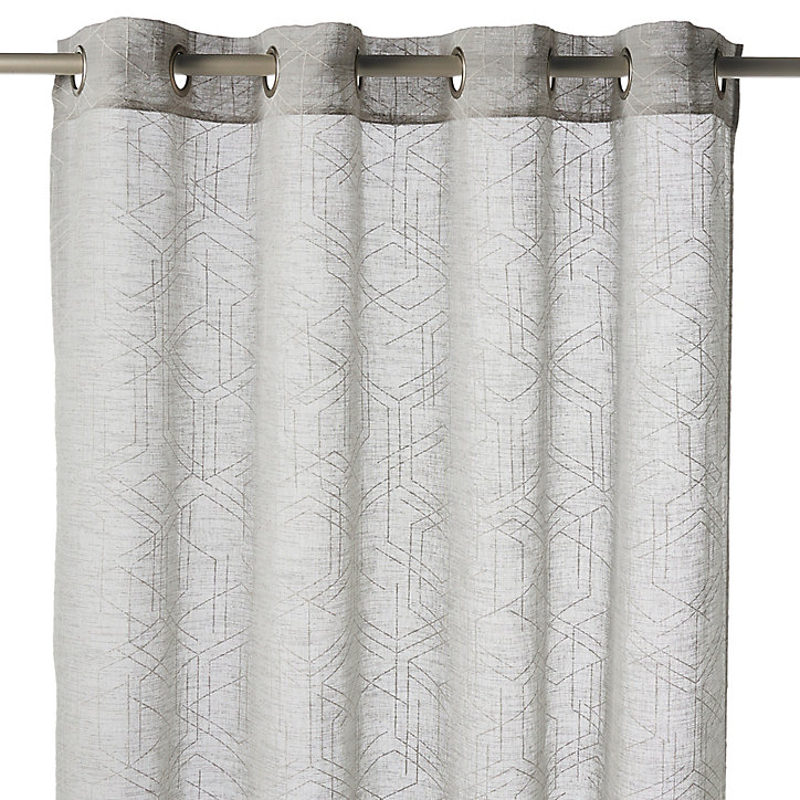 Voilage Kiya 260x140 cm Gris GoodHome