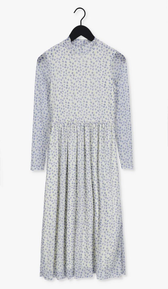 NA-KD blauwe na-kd midi jurk recycled ls mesh dress
