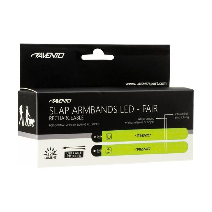 Avento Rechargeable LED Slap-On Bands (2-pack)
