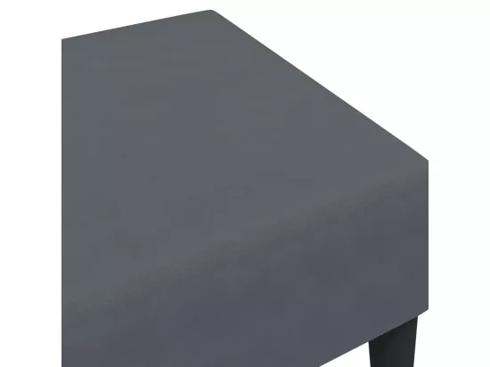 Repose-pied gris foncé 77x55x31 cm velours