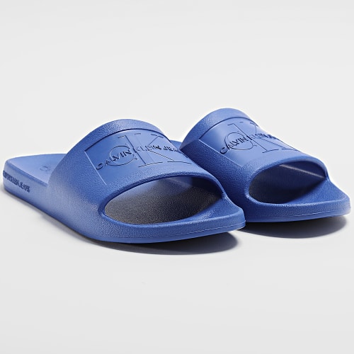 Claquettes Femme Slide Monogram Debossed 0060 Rich Navy