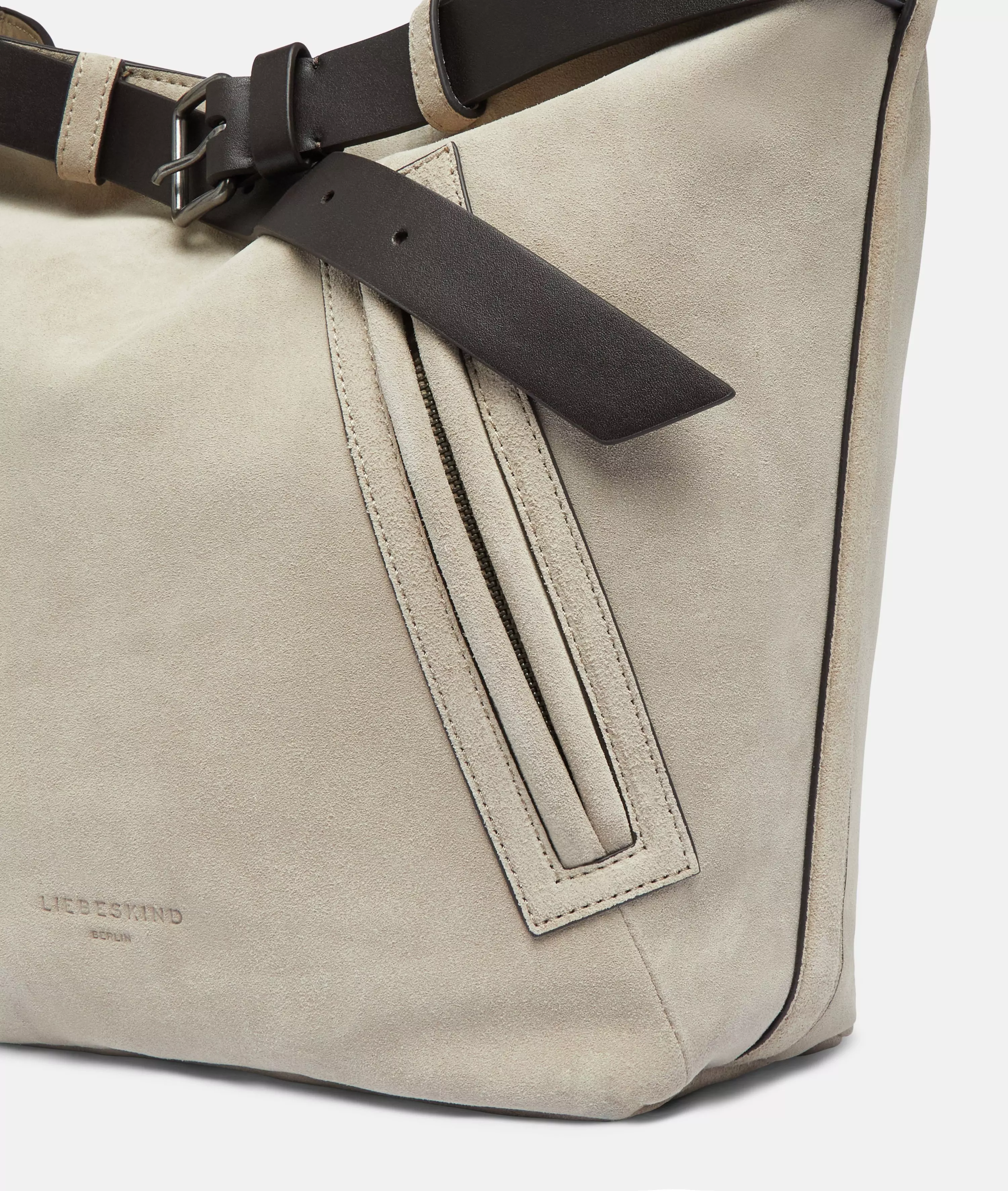 Zita Hobo L Large bag made from soft suede