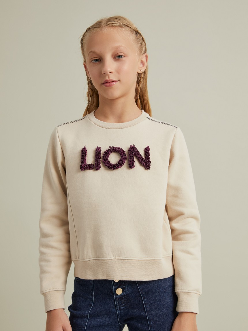 Sweater Lion em algodão