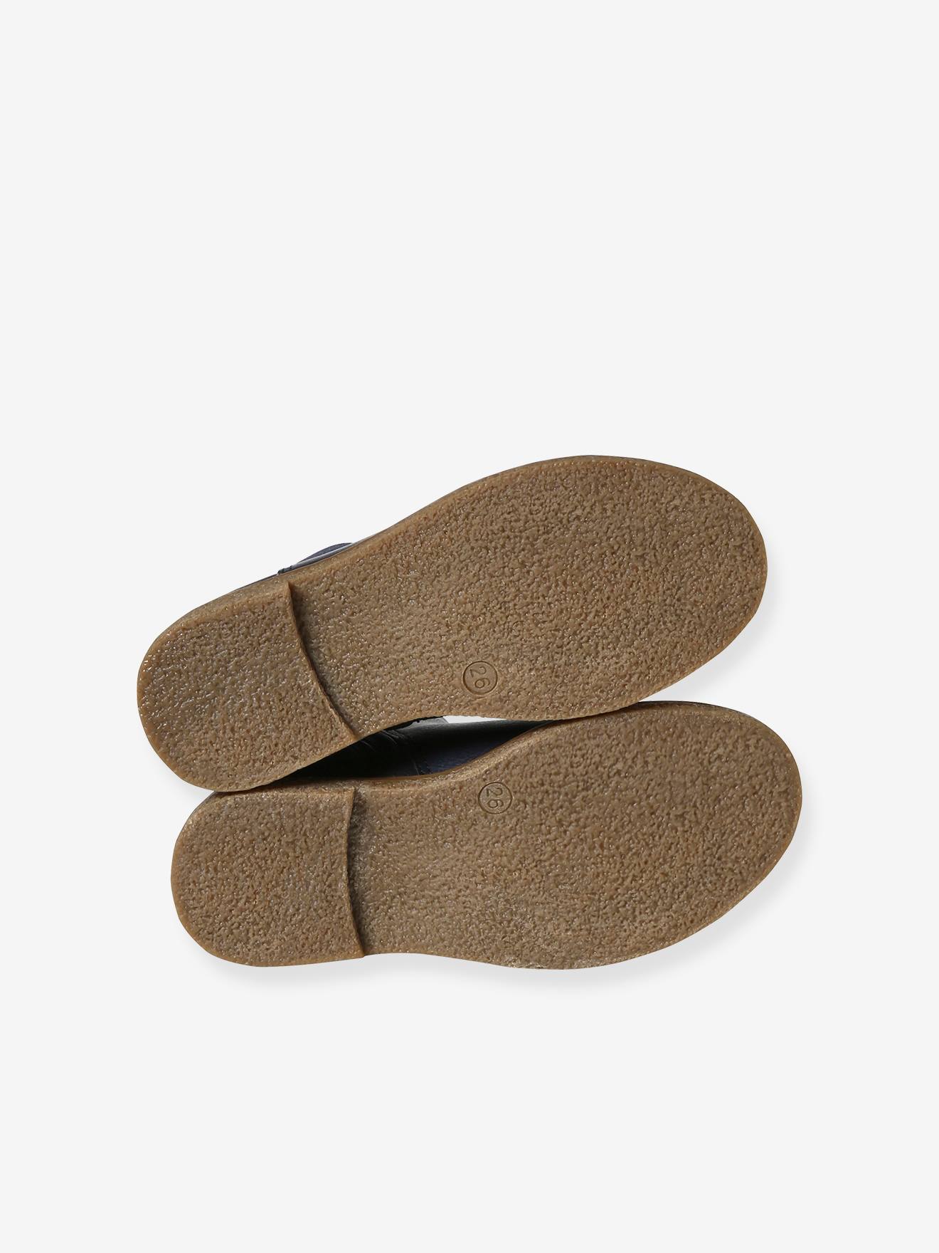 Botas infantis com elástico e zíper
