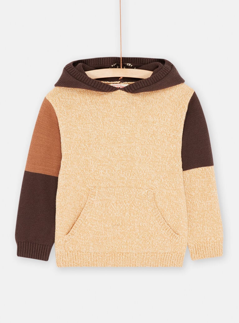 Pull color block pour enfant garçon