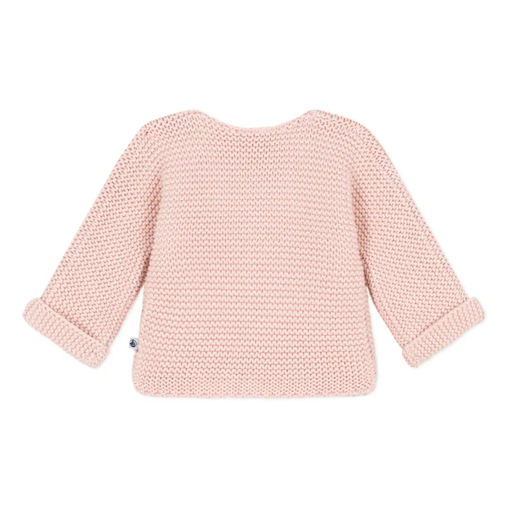 Petit Bateau Cardigan Point Mousse | Rose pâle