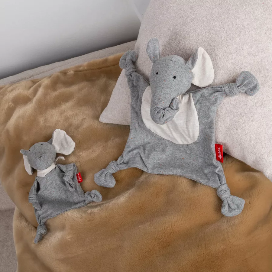 sigikid ®Schnuffeltuch Elefant Yellow grau