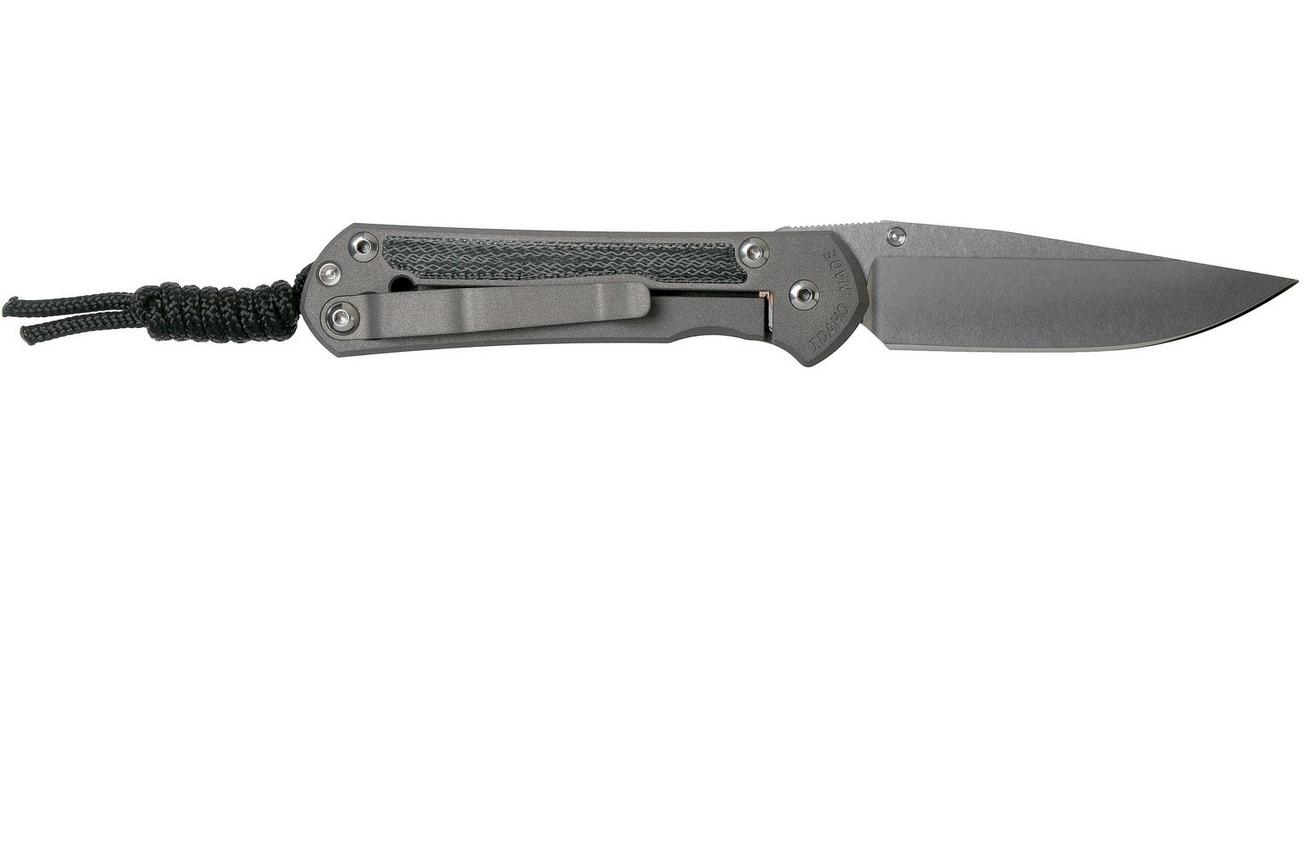 Chris Reeve Sebenza 31 Large Black Micarta inlay L31-1200 zakmes