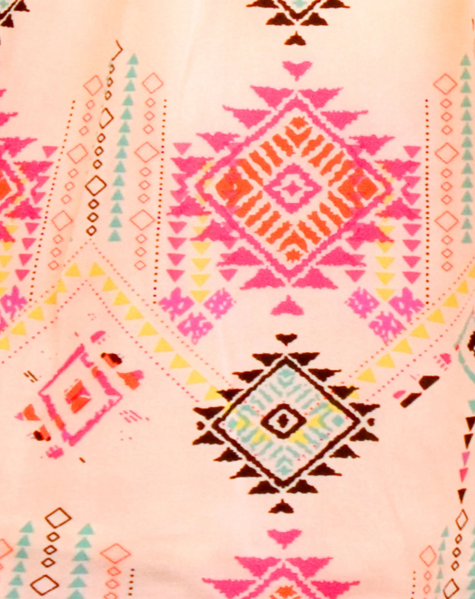 Kurzarmkleid INDIAN SPIRIT in neon coral