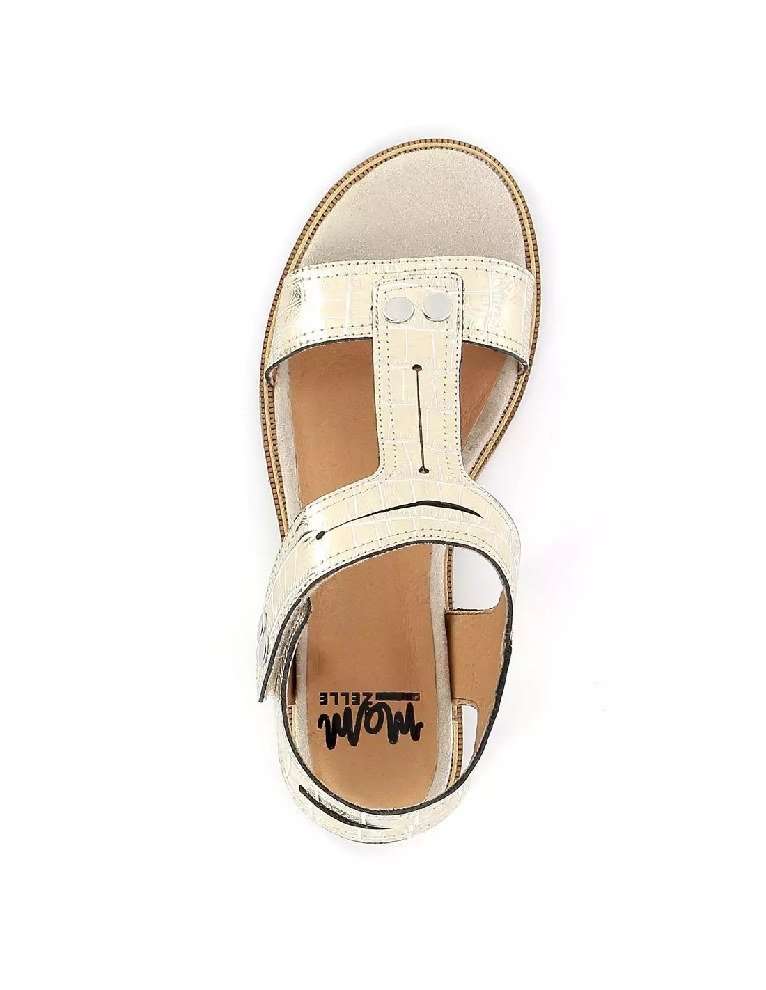 MAM ZELLE Oisin - Sandales & nu-pieds CROCOMETALCREME