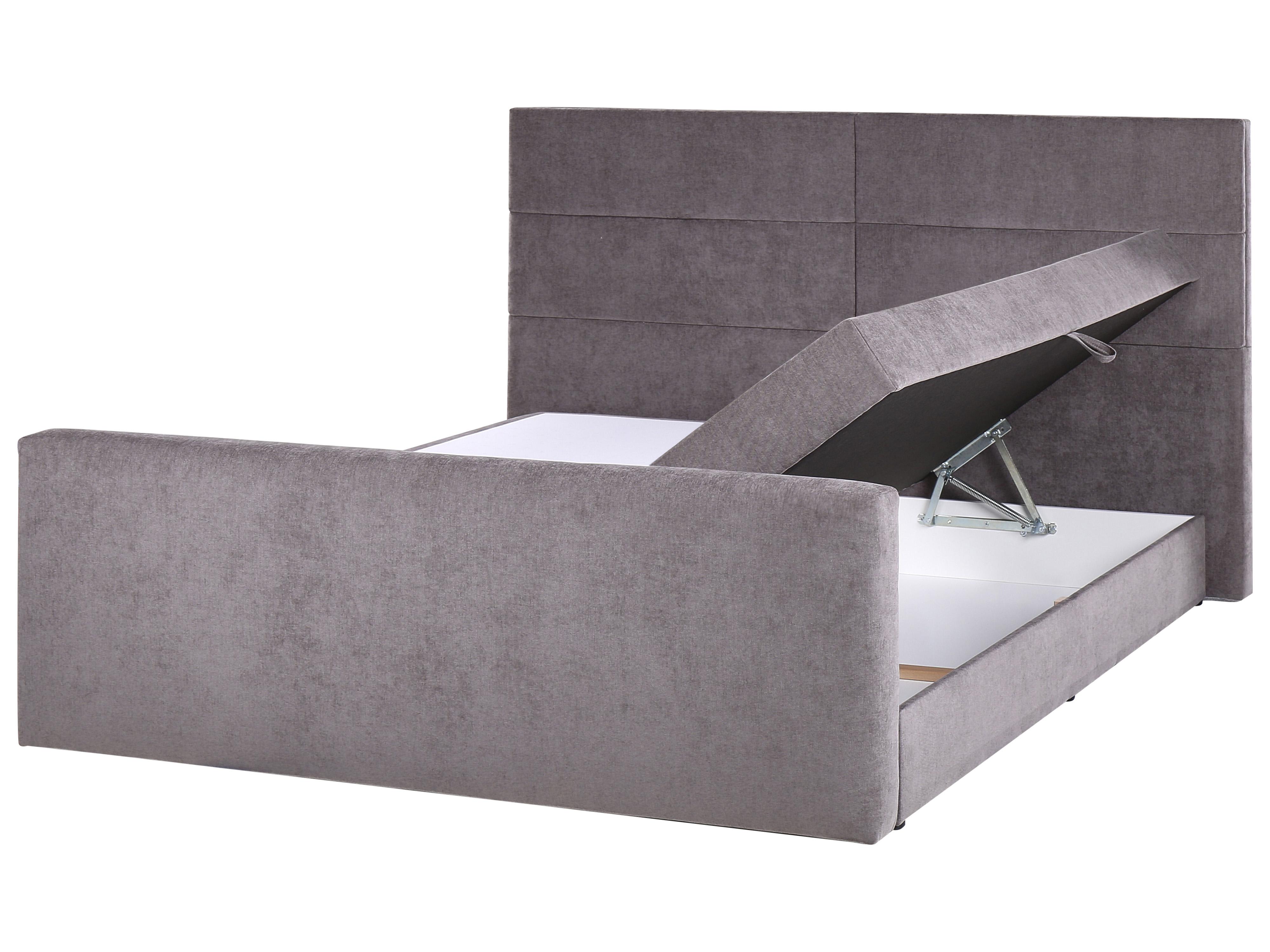 Boxspring met opbergruimte Stof ARISTOCRAT 180 x 200 cm Taupe