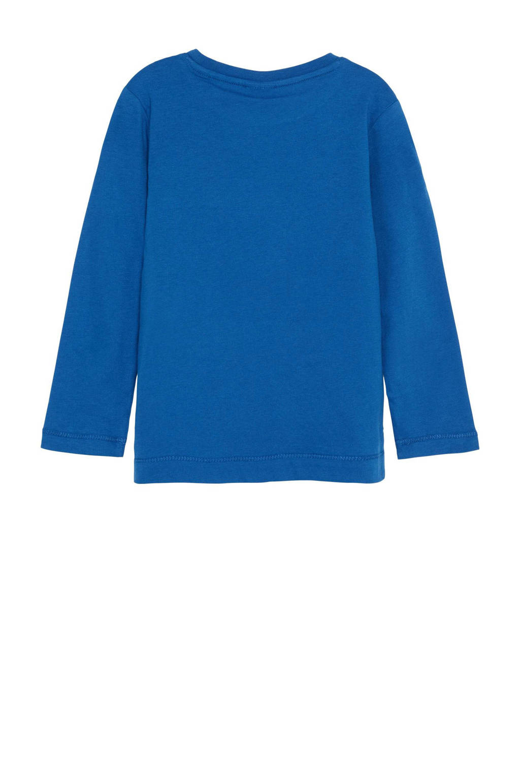 s.Oliver longsleeve met tekst blauw