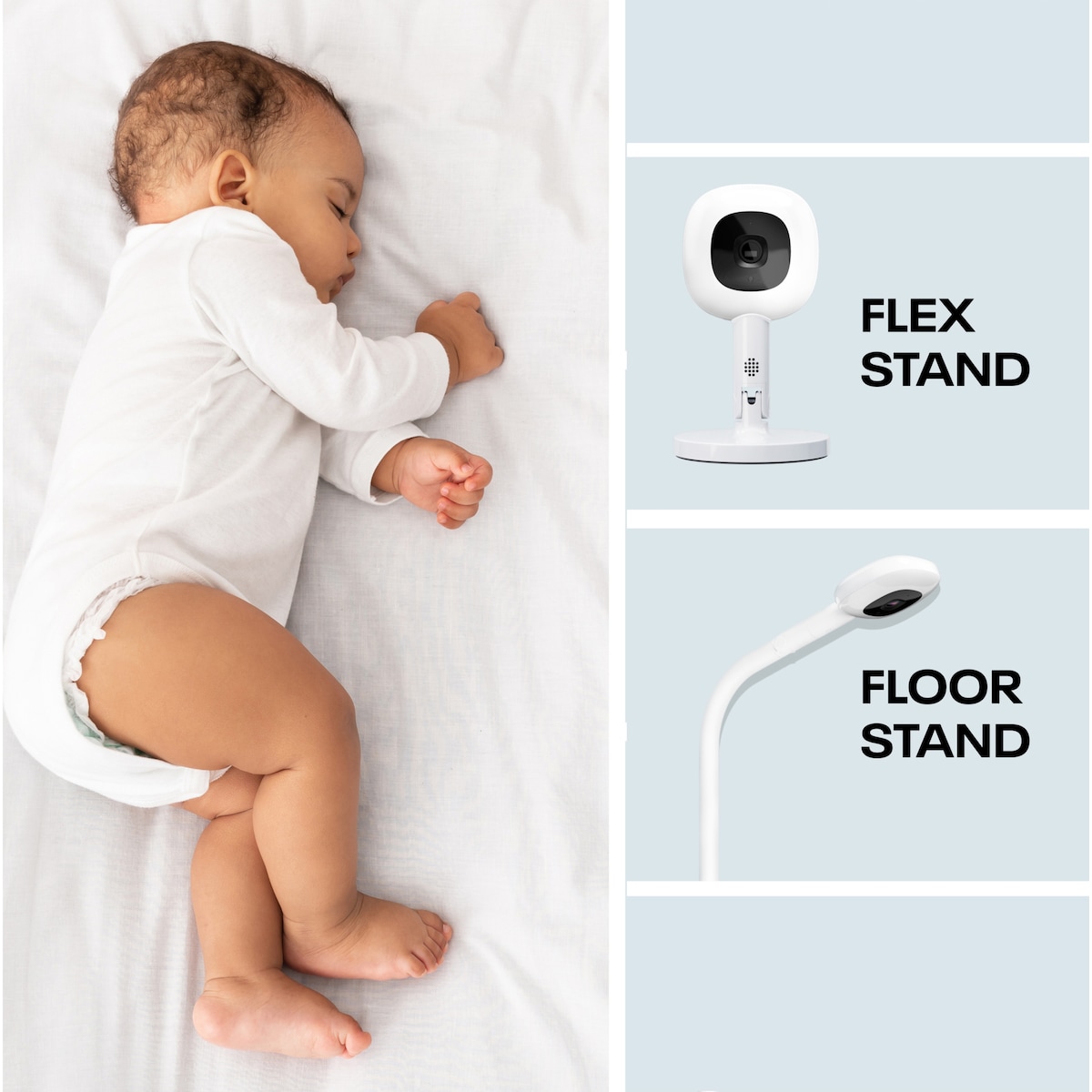 Nanit Pro Camera babymonitor N303SW (med gulvstativ)