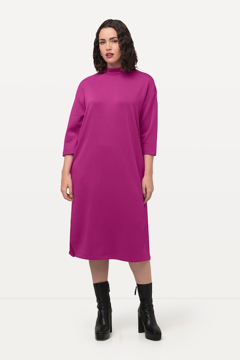 Sweatkleid, Stehkragen, 3/4-Arm, Taschen, Modalmix
