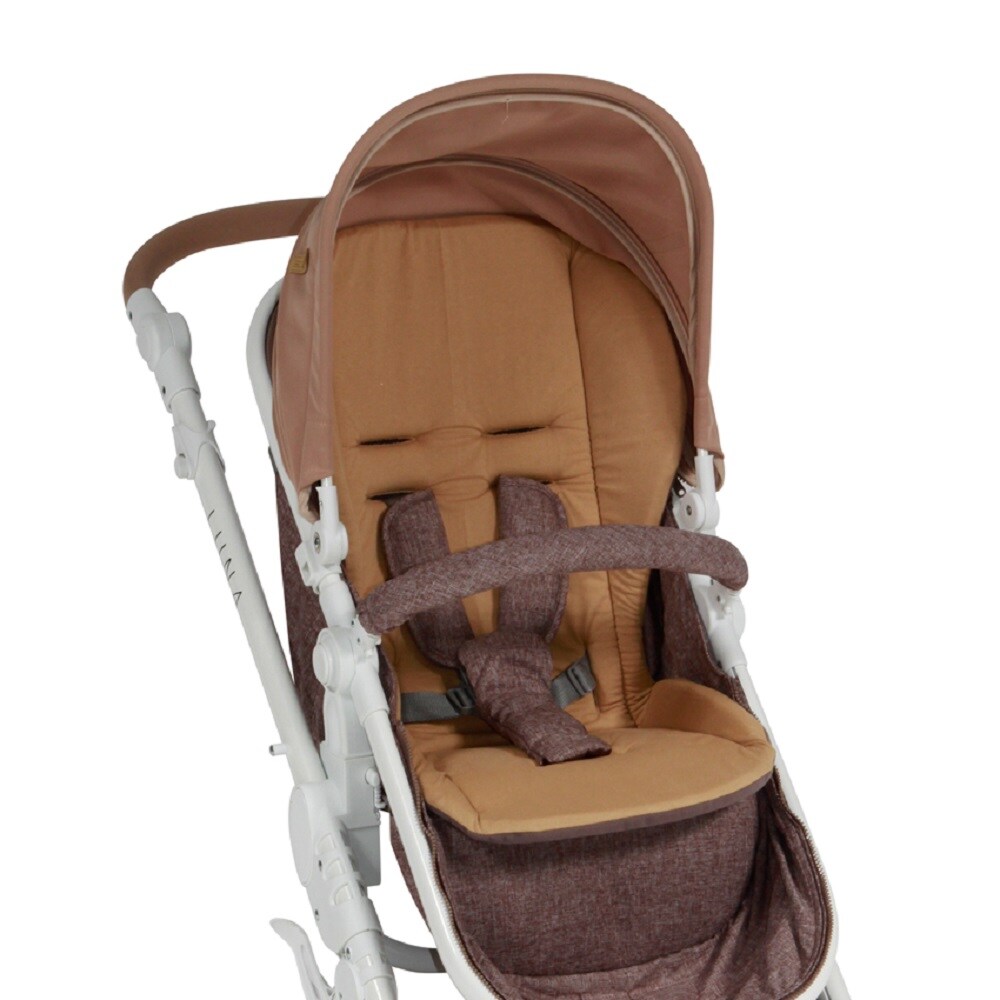 Lorelli Kindersitzeinlage Travel Comfort, Kinderwagen, Hochstuhl, Sitzauflage beige