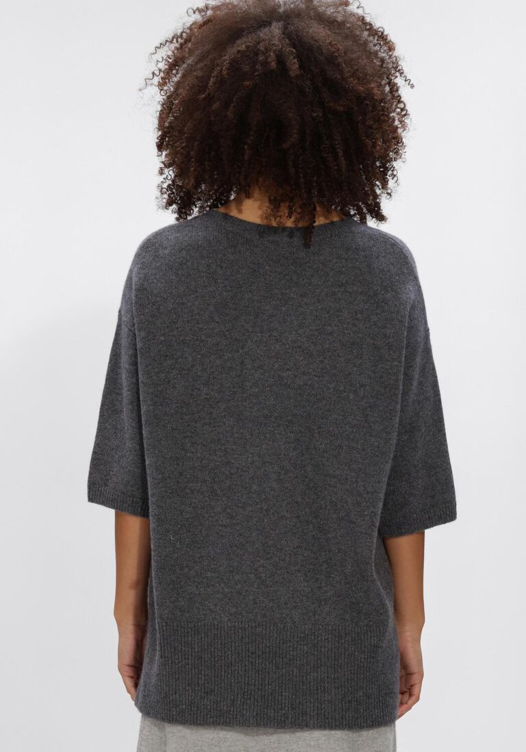 donkergrijze lisa yang trui camille sweater