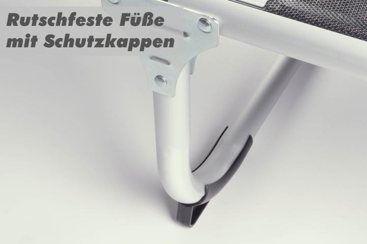 VCM Sonnenliege Sonnendach Schwarz 187x57x30cm Campingliege klappbar