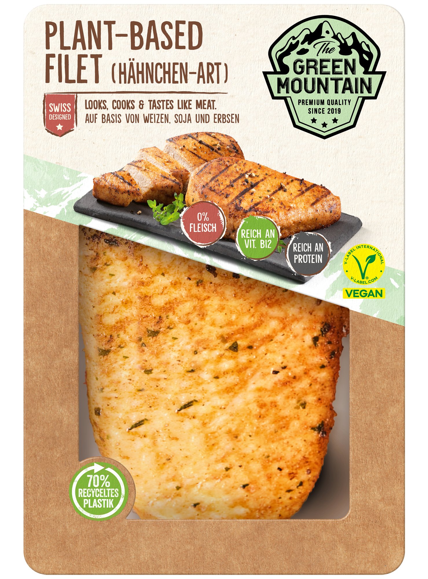 The Green Mountain Filet Hähnchen-Art plant based
