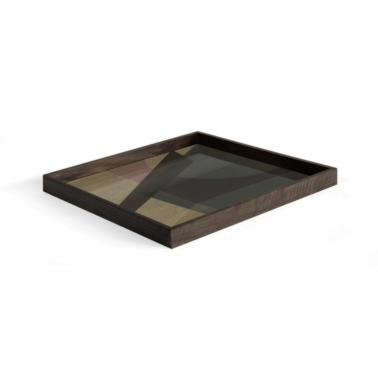 Ethnicraft Angle dienblad slate 51x51