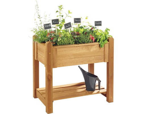 Verhoogd tuinbed op palen Basic 90x60x85 cm honing