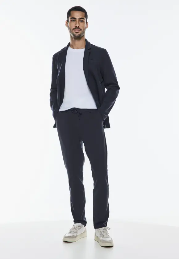 Slim Fit Chino Hose - deep blue