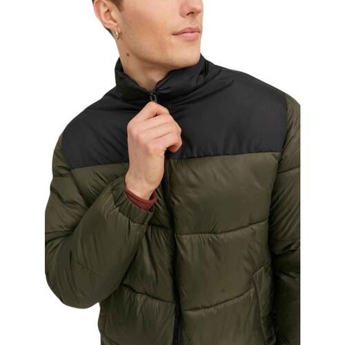 Jack & Jones - JJETOBY PUFFER HOOD SN Verde